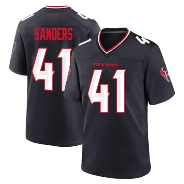 Men's Nike Houston Texans Myjai Sanders Team Jersey - Navy Game