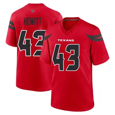 Men's Nike Houston Texans Neville Hewitt Alternate Jersey - Red Game