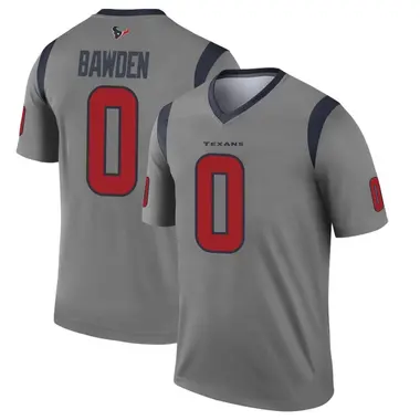 Men's Nike Houston Texans Nick Bawden Inverted Jersey - Gray Legend