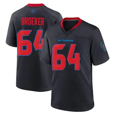 Men's Nike Houston Texans Nick Broeker 2nd Alternate Jersey - Navy Game