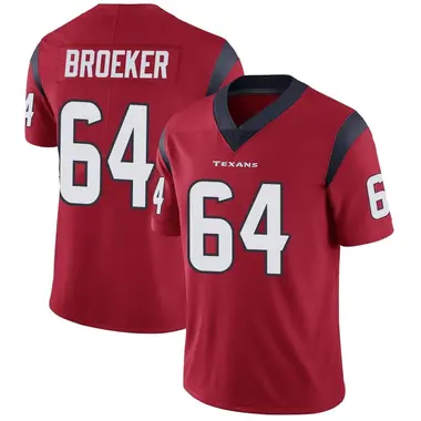 Men's Nike Houston Texans Nick Broeker Alternate Vapor Untouchable Jersey - Red Limited