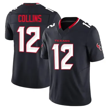 Men's Nike Houston Texans Nico Collins Alternate Vapor F.U.S.E. Jersey - Navy Limited