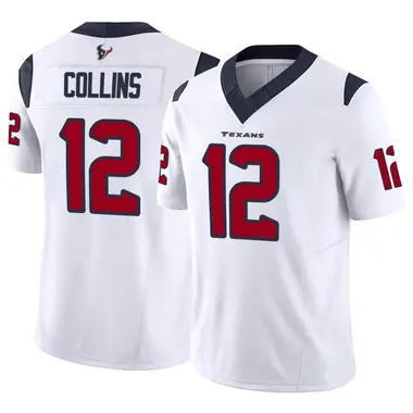 Men's Nike Houston Texans Nico Collins Vapor F.U.S.E. Jersey - White Limited