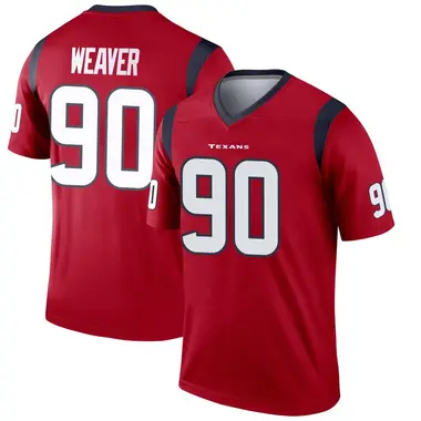 Men's Nike Houston Texans Rashad Weaver Jersey - Red Legend