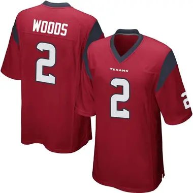 Men's Nike Houston Texans Robert Woods Alternate Jersey - Red Game