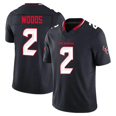 Men's Nike Houston Texans Robert Woods Alternate Vapor F.U.S.E. Jersey - Navy Limited