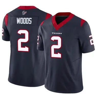 Men's Nike Houston Texans Robert Woods Vapor F.U.S.E. Jersey - Navy Limited