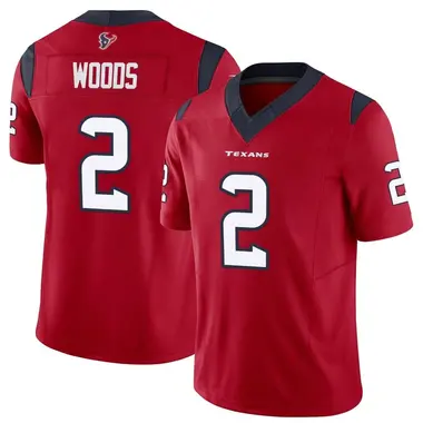 Men's Nike Houston Texans Robert Woods Vapor F.U.S.E. Jersey - Red Limited