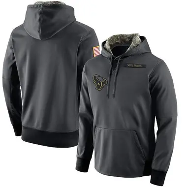 Men's Nike Houston Texans Salute to Service Player Performance Hoodie - Anthracite