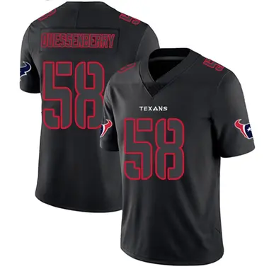 Men's Nike Houston Texans Scott Quessenberry Jersey - Black Impact Limited