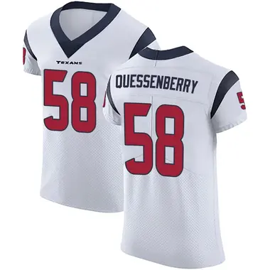 Men's Nike Houston Texans Scott Quessenberry Vapor Untouchable Jersey - White Elite