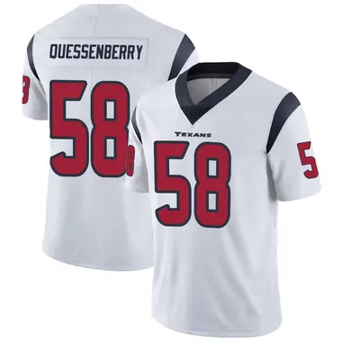 Men's Nike Houston Texans Scott Quessenberry Vapor Untouchable Jersey - White Limited