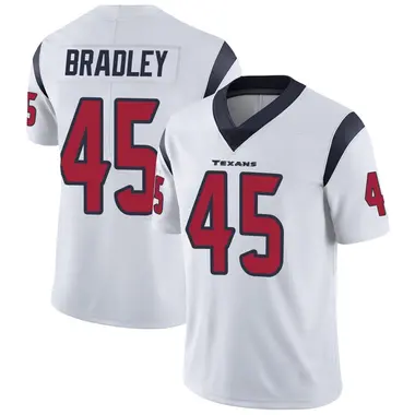 Men's Nike Houston Texans Shaun Bradley Vapor Untouchable Jersey - White Limited