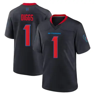 Men's Nike Houston Texans Stefon Diggs 2nd Alternate Jersey - Navy Game