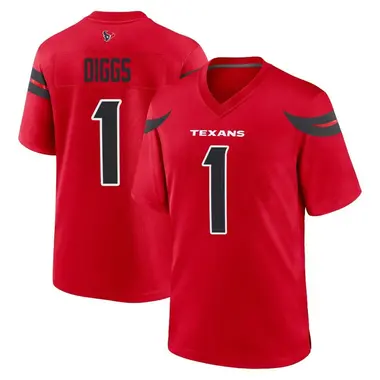 Men's Nike Houston Texans Stefon Diggs Alternate Jersey - Red Game