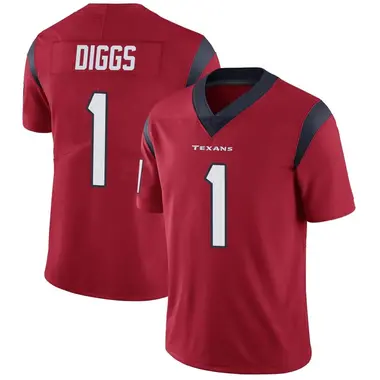 Men's Nike Houston Texans Stefon Diggs Alternate Vapor Untouchable Jersey - Red Limited