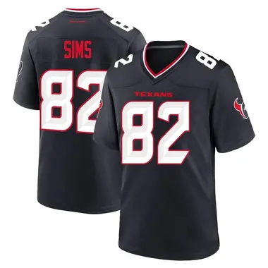 Men's Nike Houston Texans Steven Sims Team Jersey - Navy Game