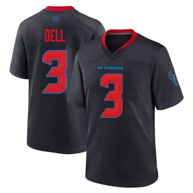 Men's Nike Houston Texans Tank Dell 2nd Alternate Jersey - Navy Game