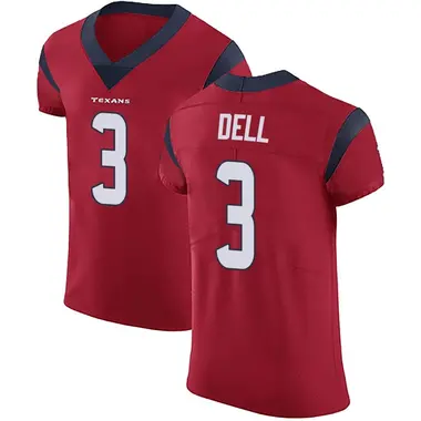 Men's Nike Houston Texans Tank Dell Alternate Vapor Untouchable Jersey - Red Elite