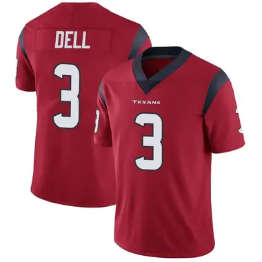 Men's Nike Houston Texans Tank Dell Alternate Vapor Untouchable Jersey - Red Limited