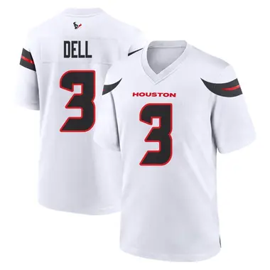 Men's Nike Houston Texans Tank Dell Jersey - White Game