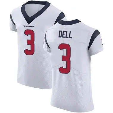 Men's Nike Houston Texans Tank Dell Vapor Untouchable Jersey - White Elite