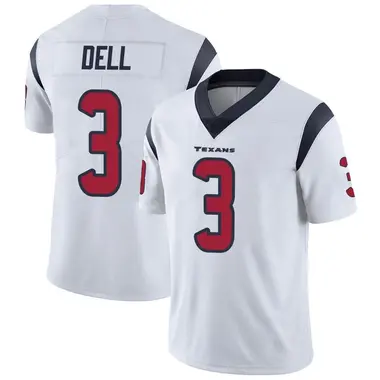 Men's Nike Houston Texans Tank Dell Vapor Untouchable Jersey - White Limited