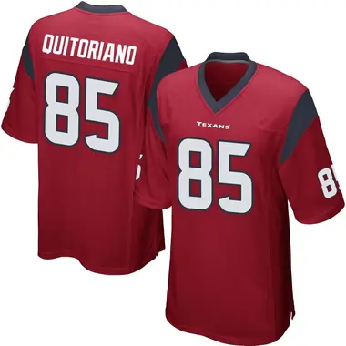 Men's Nike Houston Texans Teagan Quitoriano Alternate Jersey - Red Game