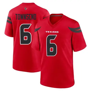 Men's Nike Houston Texans Tommy Townsend Alternate Jersey - Red Game