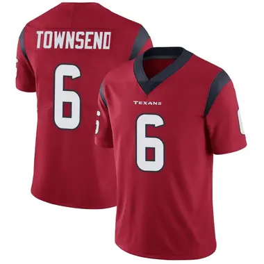 Men's Nike Houston Texans Tommy Townsend Alternate Vapor Untouchable Jersey - Red Limited