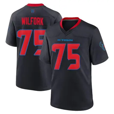 Men's Nike Houston Texans Vince Wilfork 2nd Alternate Jersey - Navy Game