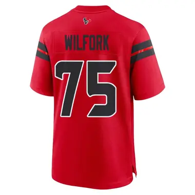 Men's Nike Houston Texans Vince Wilfork Alternate Jersey - Red Game