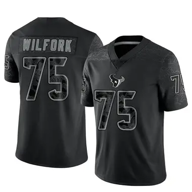 Men's Nike Houston Texans Vince Wilfork Reflective Jersey - Black Limited