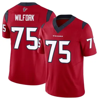 Men's Nike Houston Texans Vince Wilfork Vapor F.U.S.E. Jersey - Red Limited