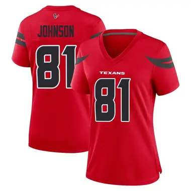 Women's Nike Houston Texans Andre Johnson Alternate Jersey - Red Game