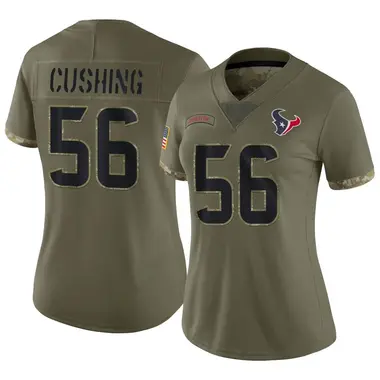 Women's Nike Houston Texans Brian Cushing 2022 Salute To Service Jersey - Olive Limited