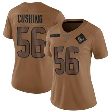 Women's Nike Houston Texans Brian Cushing 2023 Salute To Service Jersey - Brown Limited