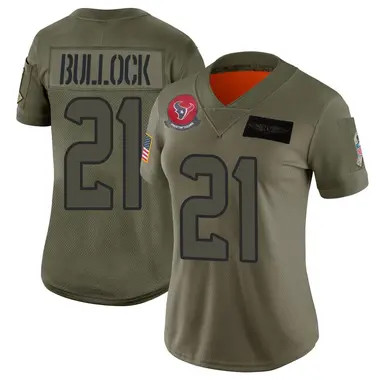 Women's Nike Houston Texans Calen Bullock 2019 Salute to Service Jersey - Camo Limited