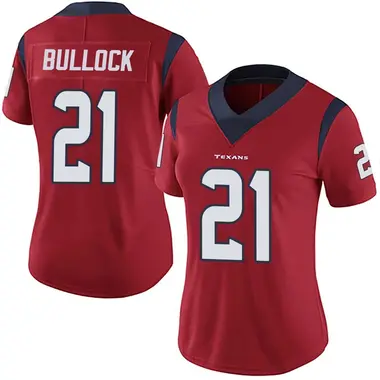 Women's Nike Houston Texans Calen Bullock Alternate Vapor Untouchable Jersey - Red Limited