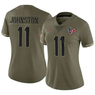 Cameron Johnston Men's Nike White Houston Texans Vapor Untouchable Custom Elite Jersey