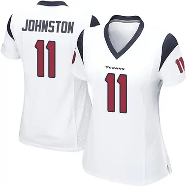 Cameron Johnston Men's Nike White Houston Texans Vapor Untouchable Custom Elite Jersey