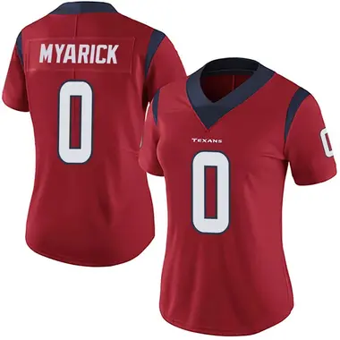 Women's Nike Houston Texans Chris Myarick Alternate Vapor Untouchable Jersey - Red Limited