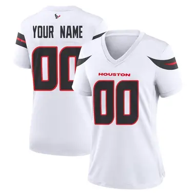 Women's Nike Houston Texans Custom Jersey - White Game