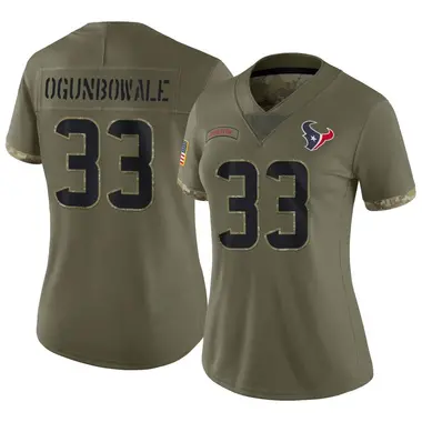 Women's Nike Houston Texans Dare Ogunbowale 2022 Salute To Service Jersey - Olive Limited