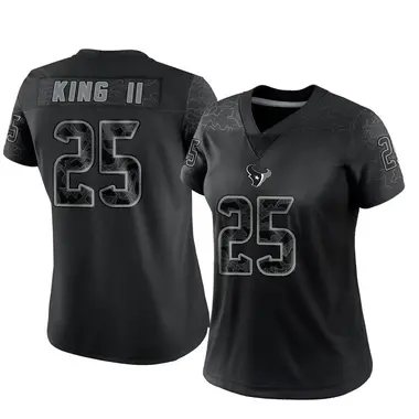 Women's Nike Houston Texans Desmond King II Reflective Jersey - Black Limited