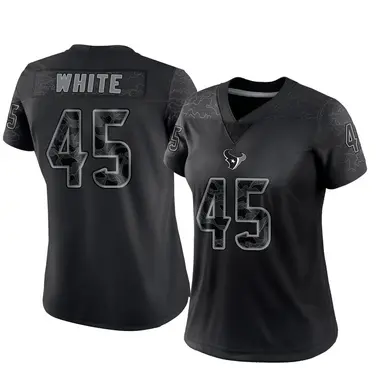 Women's Nike Houston Texans Devin White Reflective Jersey - Black Limited