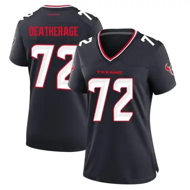 Women's Nike Houston Texans Dylan Deatherage Team Jersey - Navy Game