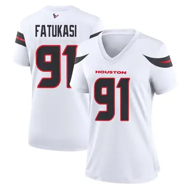 Women's Nike Houston Texans Folorunso Fatukasi Jersey - White Game