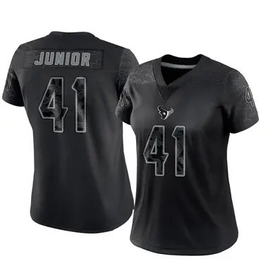 Women's Nike Houston Texans Gregory Junior Reflective Jersey - Black Limited