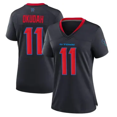 Women's Nike Houston Texans Jeff Okudah 2nd Alternate Jersey - Navy Game